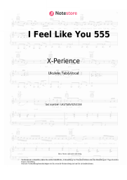 Noten, Akkorde X-Perience - I Feel Like You 555