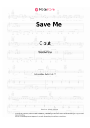Noten, Akkorde Clout - Save Me