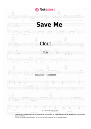Noten, Akkorde Clout - Save Me