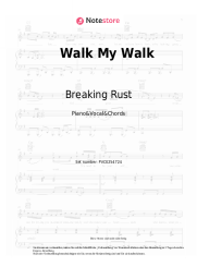 Noten, Akkorde Breaking Rust - Walk My Walk