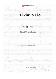 Noten, Akkorde Milk Inc. - Livin’ a Lie