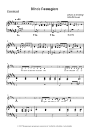 Noten, Akkorde Johannes Oerding - Blinde Passagiere