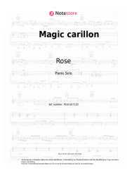 Noten, Akkorde Rose - Magic carillon