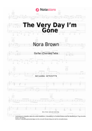 Noten, Akkorde Nora Brown - The Very Day I’m Gone