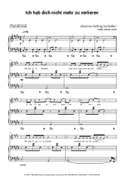 Noten, Akkorde Johannes Oerding, Ina Müller - Ich hab dich nicht mehr zu verlieren