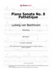 Noten, Akkorde Ludwig van Beethoven - Piano Sonata No. 8 Pathétique