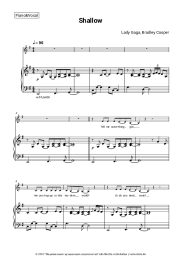Noten, Akkorde Lady Gaga, Bradley Cooper - Shallow (From A Star Is Born)