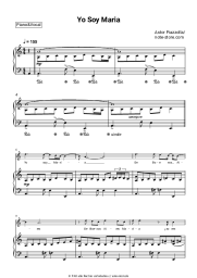 Noten, Akkorde Astor Piazzolla - Yo soy Maria