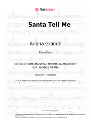 Noten, Akkorde Ariana Grande - Santa Tell Me