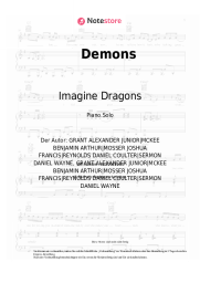 Noten, Akkorde Imagine Dragons - Demons