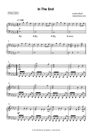 Noten, Akkorde Linkin Park - In The End