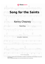 Noten, Akkorde Kenny Chesney - Song for the Saints