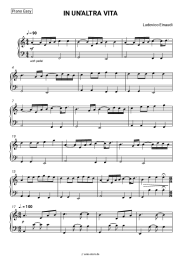 Noten, Akkorde Ludovico Einaudi - In Un'Altra Vita