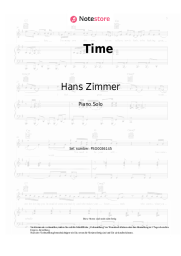Noten, Akkorde Alan Walker, Hans Zimmer - Time