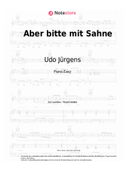 Noten, Akkorde Udo Jürgens - Aber bitte mit Sahne