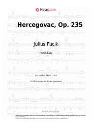 Noten, Akkorde Julius Fucik - Hercegovac, Op. 235
