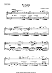 Noten, Akkorde Frederic Chopin - Nocturne B-flat minor, Op. 9, No.1