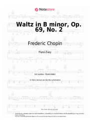 Noten, Akkorde Frederic Chopin - Waltz in B minor, Op. 69, No. 2