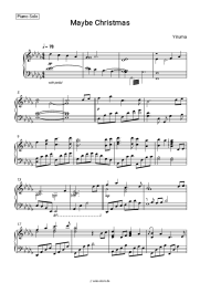 Noten, Akkorde Yiruma - Maybe Christmas