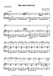 Noten, Akkorde Wincent Weiss - Wer wenn nicht wir
