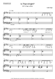 Noten, Akkorde Lady Gaga - Is That Alright?