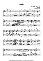 Noten, Akkorde Alexander Goedicke - Etude Op. 32 № 7