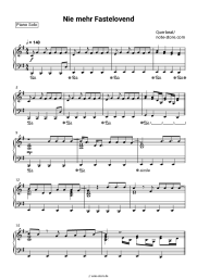 Noten, Akkorde Querbeat - Nie mehr Fastelovend