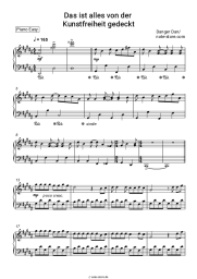 Noten, Akkorde Danger Dan - Das ist alles von der Kunstfreiheit gedeckt