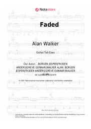 Noten, Akkorde Alan Walker - Faded