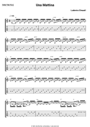 Noten, Akkorde Ludovico Einaudi - Una Mattina