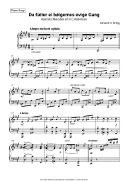 Noten, Akkorde Edvard Grieg - Des Dichters Herz, op. 52 No. 3