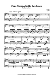 Noten, Akkorde Edvard Grieg - Des Dichters Herz, op. 52 No. 3