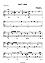 Noten, Akkorde Danger Dan - Lauf davon
