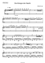 Noten, Akkorde Misha Kovar, Wolfgang Amadeus Mozart - Die Königin der Nacht