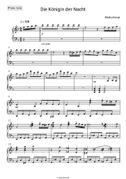 Noten, Akkorde Misha Kovar, Wolfgang Amadeus Mozart - Die Königin der Nacht