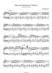 Noten, Akkorde Justin Hurwitz - Mia And Sebastian's Theme