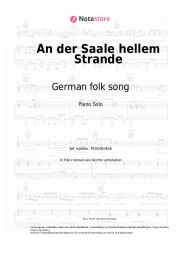 Noten, Akkorde German folk song - An der Saale hellem Strande