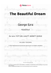 Noten, Akkorde George Ezra - The Beautiful Dream