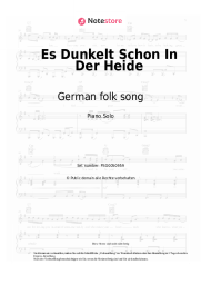 undefined German folk song - Es Dunkelt Schon In Der Heide