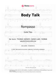 Noten, Akkorde Rompasso - Body Talk
