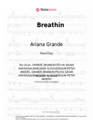 Noten, Akkorde Ariana Grande - Breathin