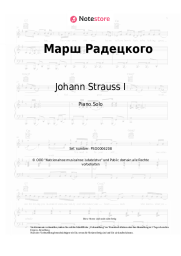 Noten, Akkorde Johann Strauss I - Radetzky March