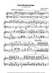 undefined Claude Debussy - Suite bergamasque, L.75: III. Clair de lune