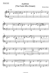 Noten, Akkorde Emma Stone - Audition (The Fools Who Dream)