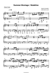Noten, Akkorde Justin Hurwitz - Summer Montage / Madeline