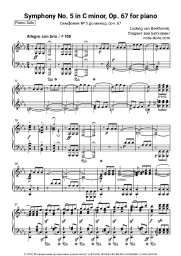 Noten, Akkorde Ludwig van Beethoven - Symphony No. 5 in C minor, Op. 67