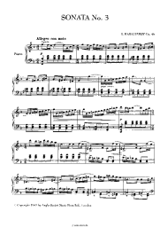 undefined Dmitry Kabalevsky - Piano Sonata No. 3 in F Major, Op. 46