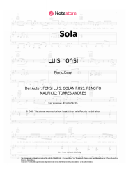 Noten, Akkorde Luis Fonsi - Sola