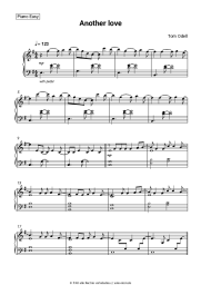 Noten, Akkorde Tom Odell - Another Love