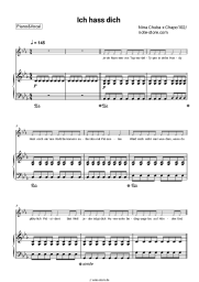 Noten, Akkorde Nina Chuba, Chapo102 - Ich hass dich